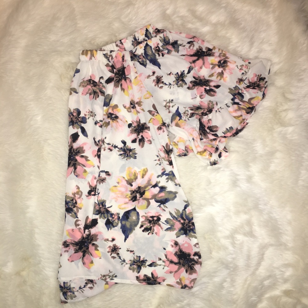 Floral off the shoulder top